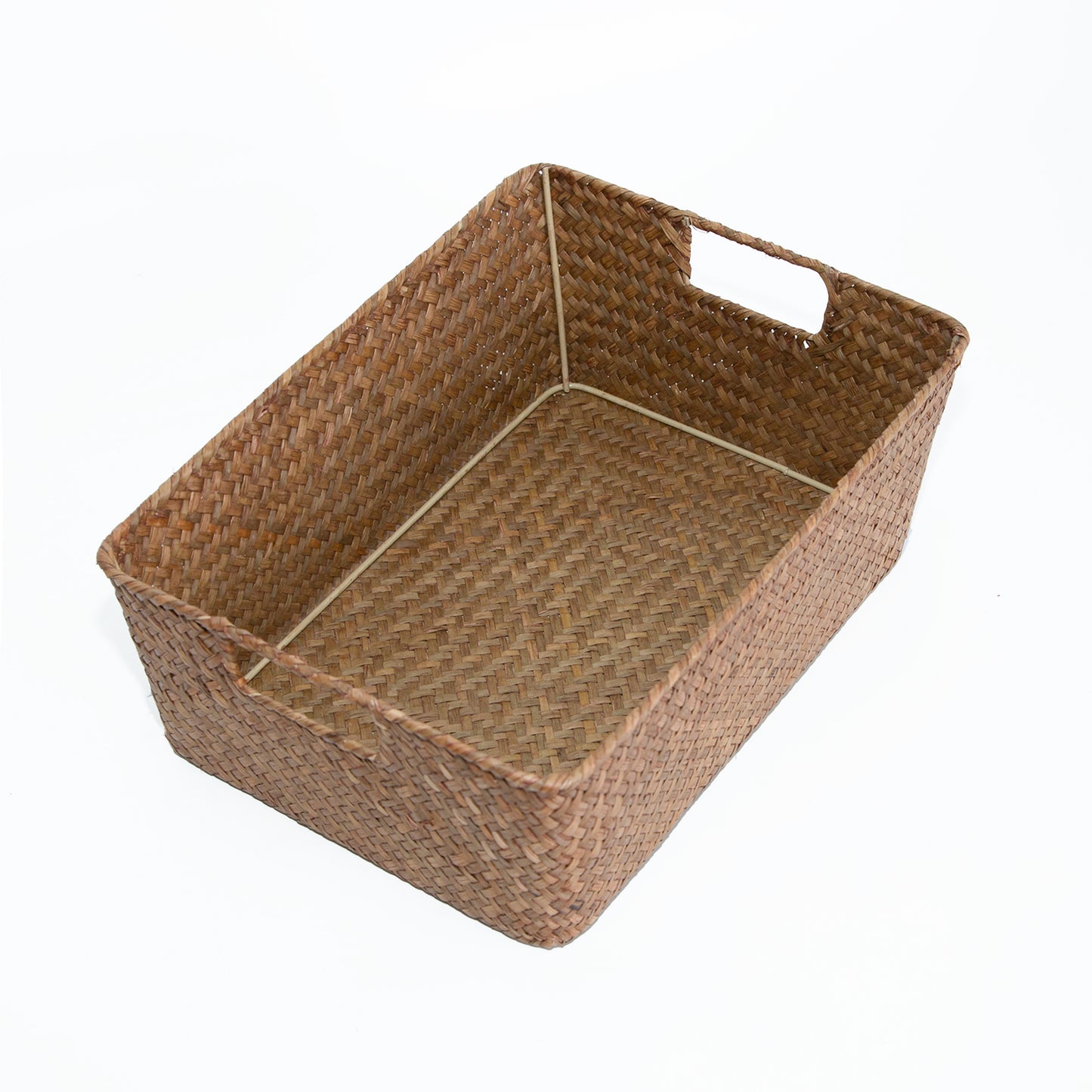 Seagrass Woven Storage Basket with Handle