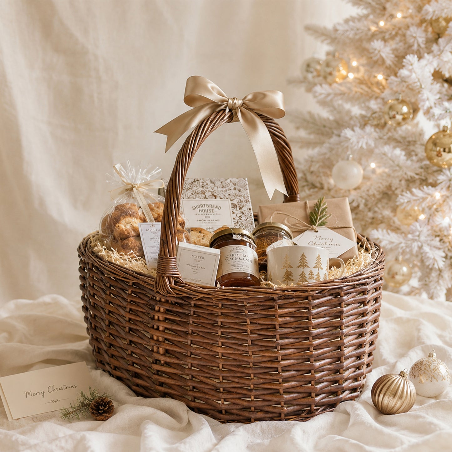 Brown Oval Wicker Picnic Shopper Basket - 2 Sizes