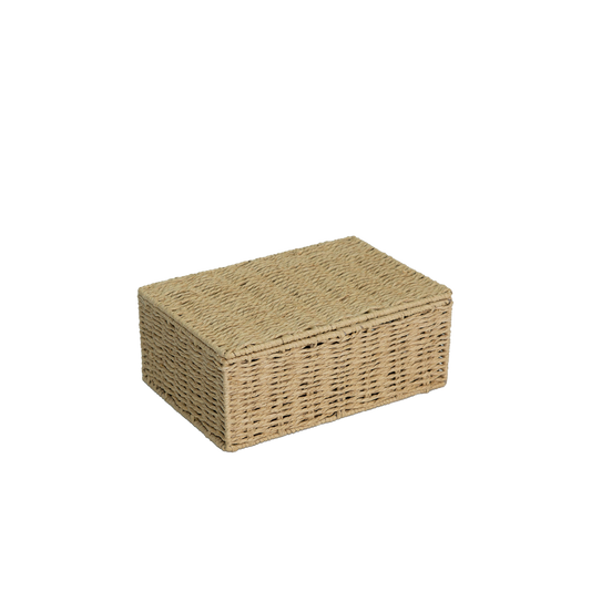 Natural Paper Rope Storage Hamper Basket Box - 3 Sizes