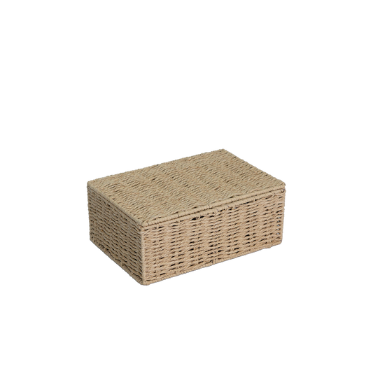 Natural Paper Rope Storage Hamper Basket Box - 3 Sizes