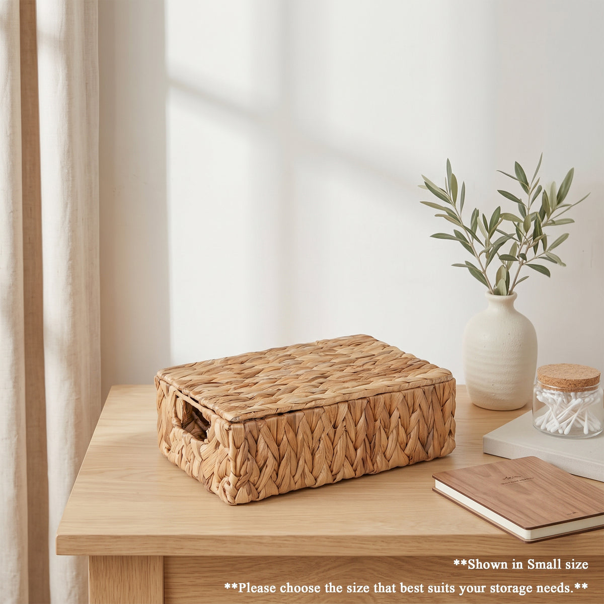 Water Hyacinth Storage Hamper Basket - 3 Sizes