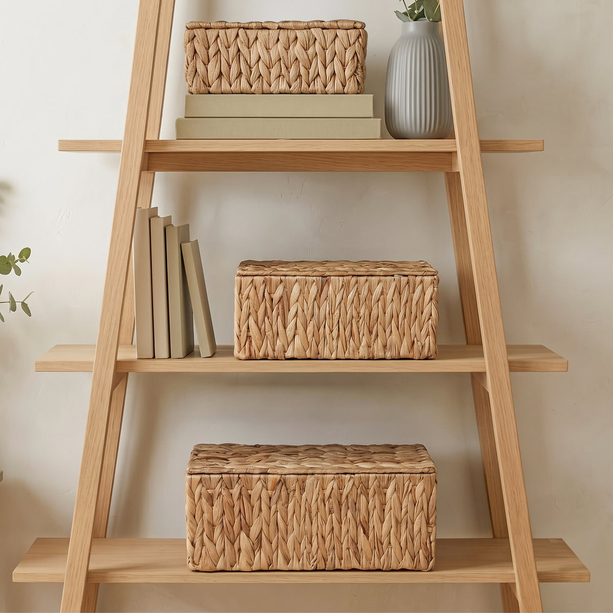 Water Hyacinth Storage Hamper Basket - 3 Sizes