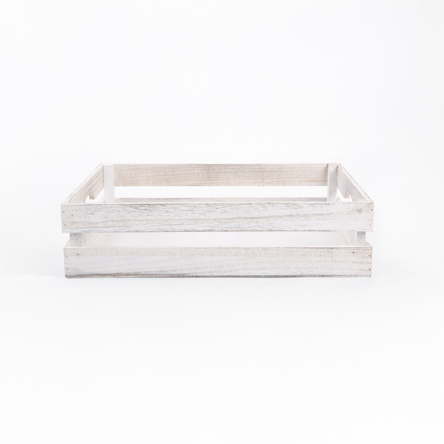 White Wash Wooden Crate Packing Tray