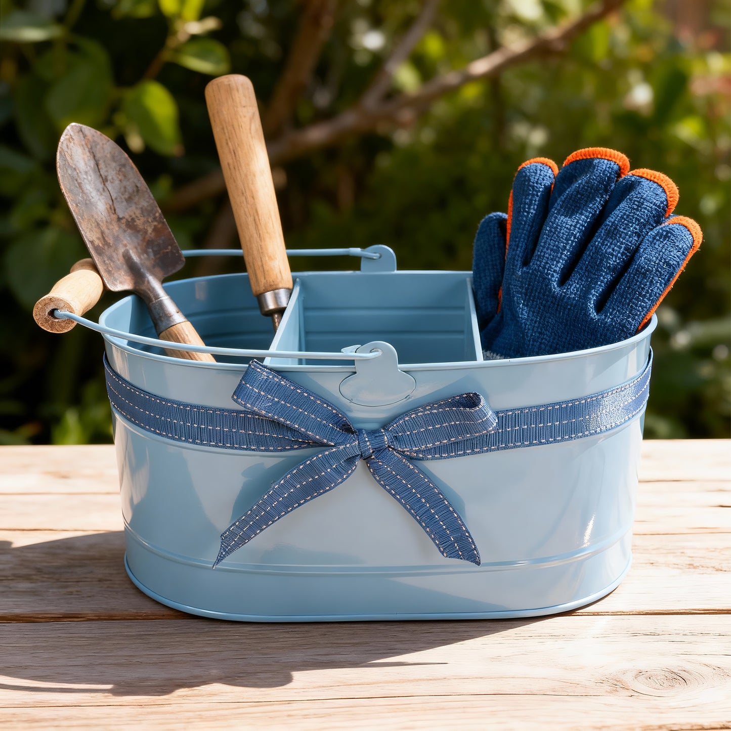 Home Utility Storage Metal Bucket with Handle