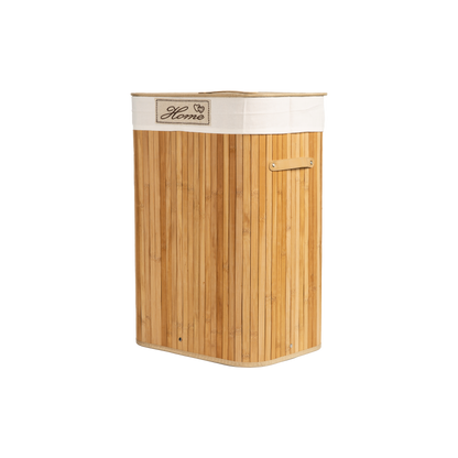 Bamboo Laundry Basket with Lining