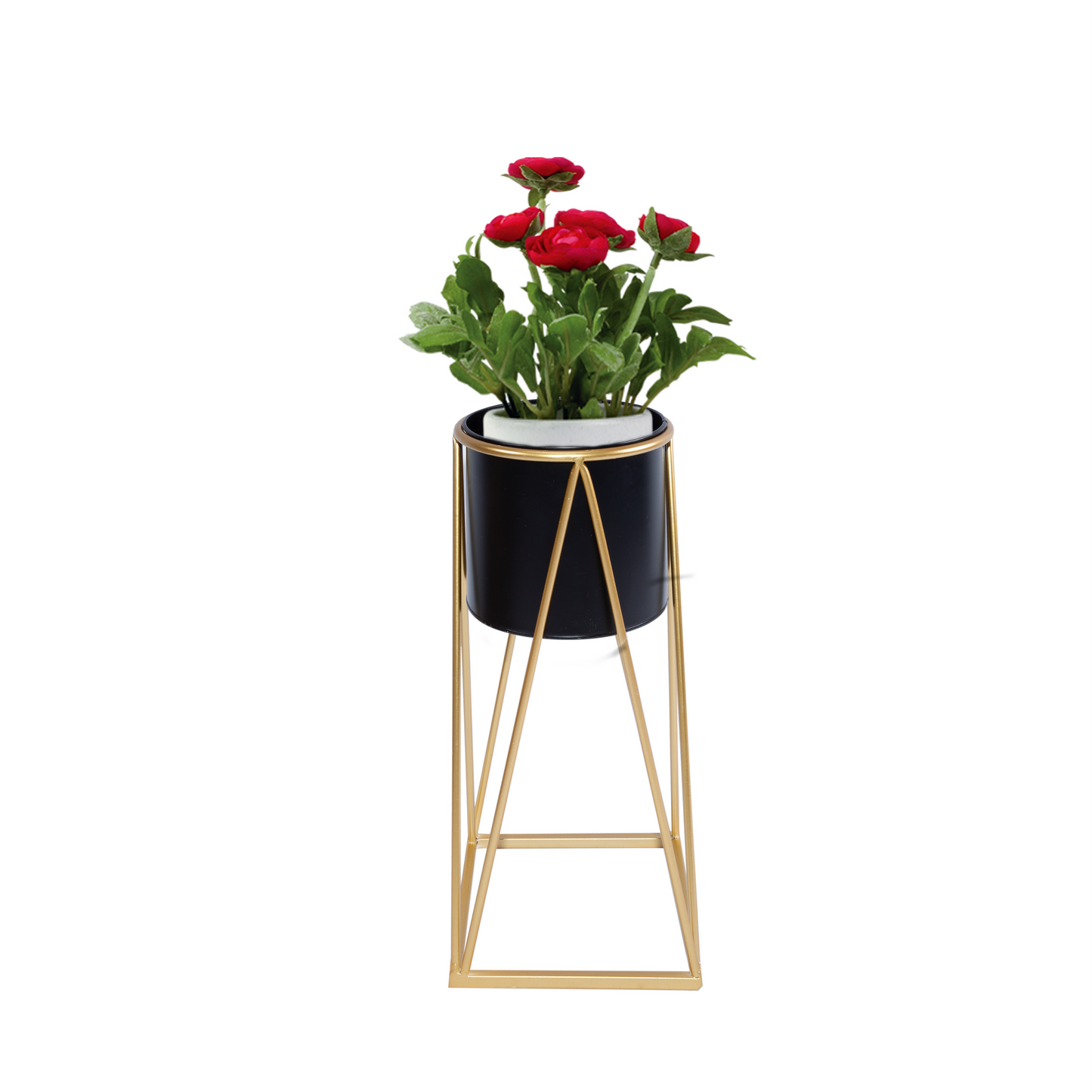 Black Metal Planter with Stand - 2 Sizes