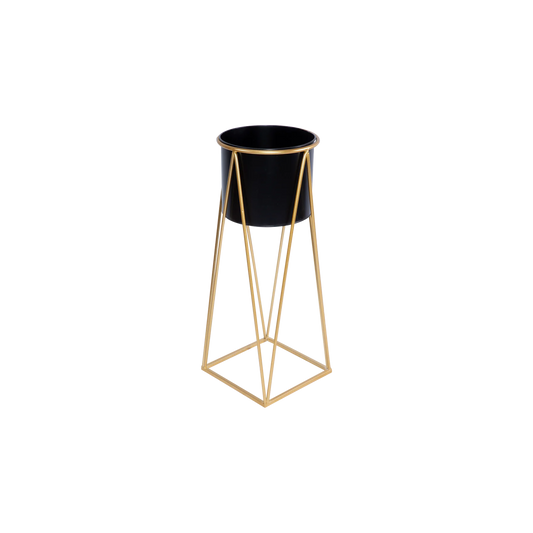 Black Metal Planter with Stand - 2 Sizes