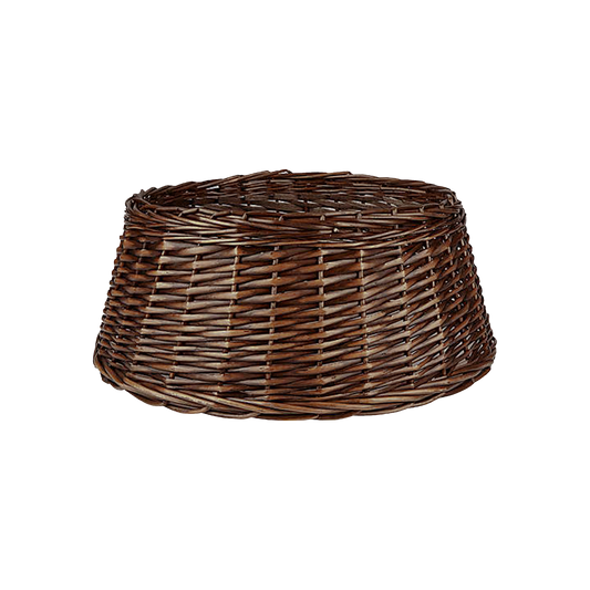 Brown Wicker Christmas Tree Skirt