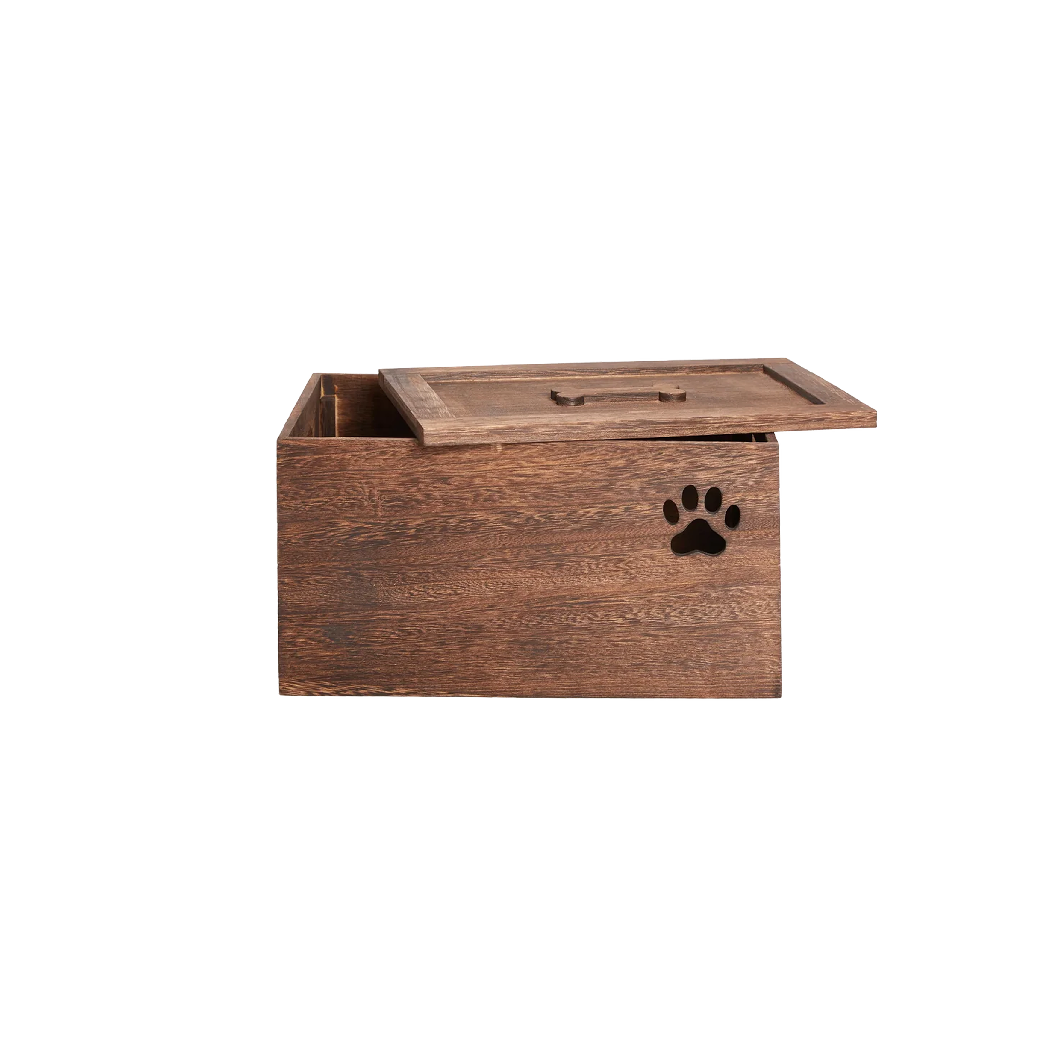 Brown Dog Toy Wooden Storage Box - 2 Sizes