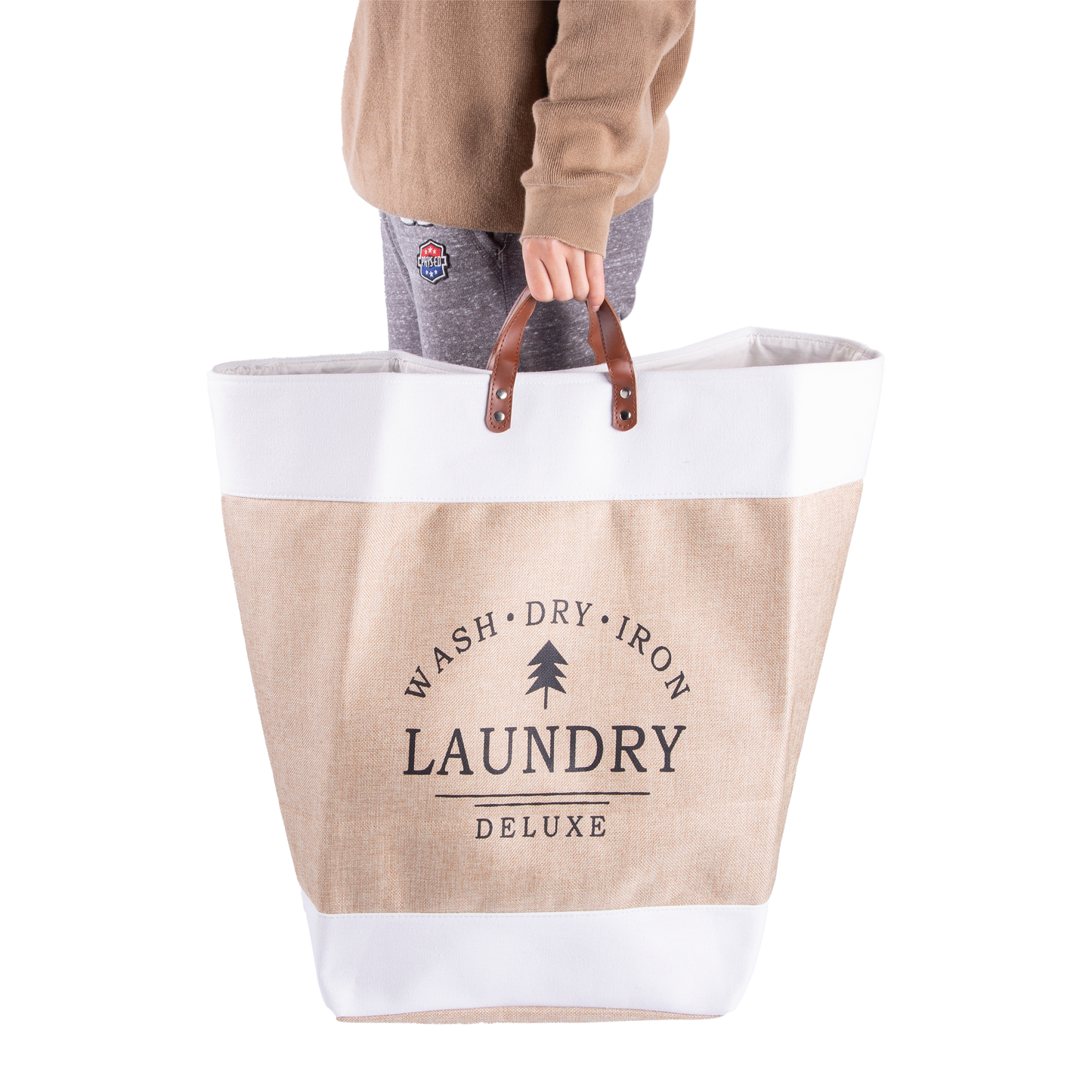 Canvas Laundry Bag with Handle