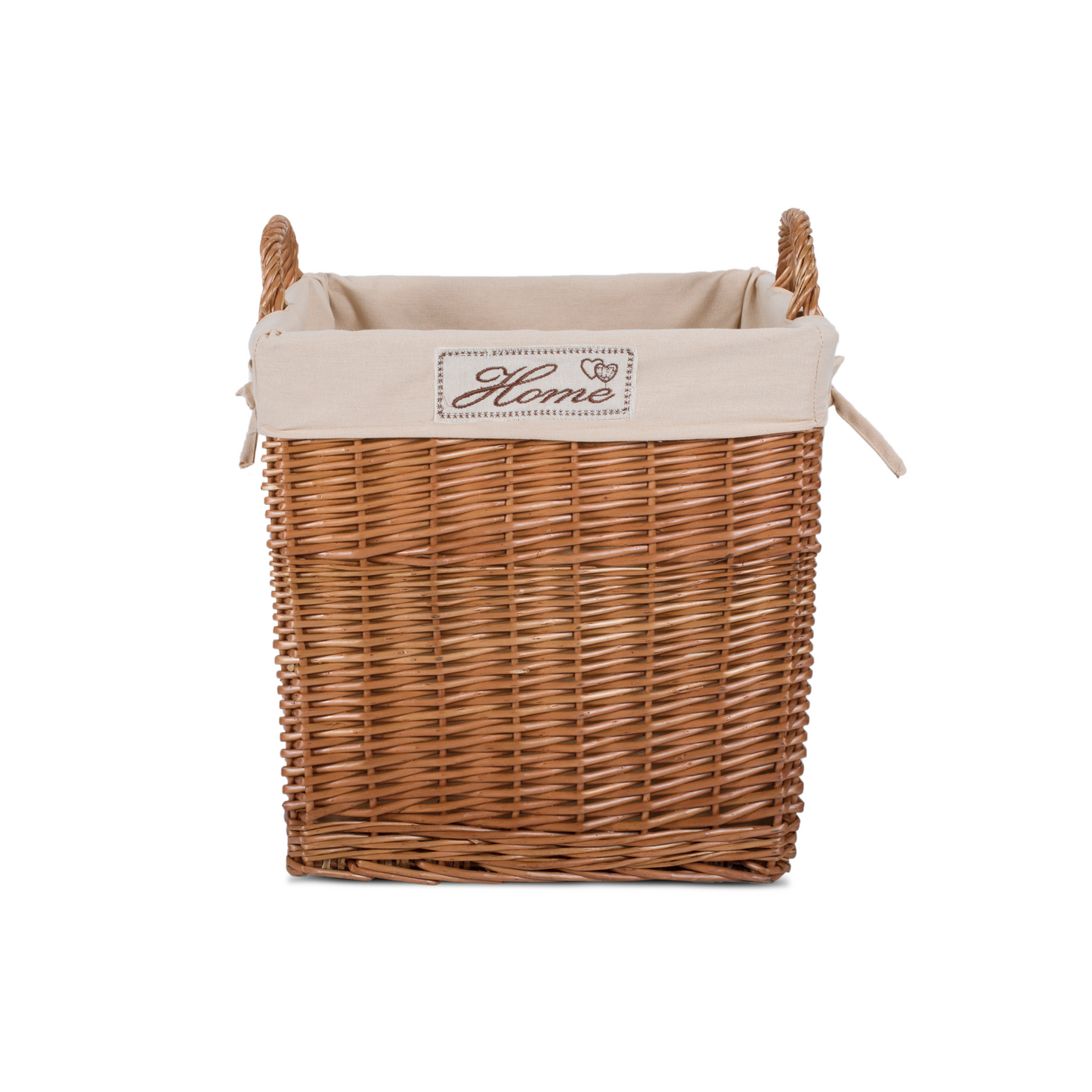 Double Steamed Square Wicker Storage Laundry Basket