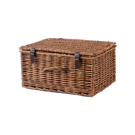 Double Steamed Wicker Storage Hamper Basket - 3 Sizes