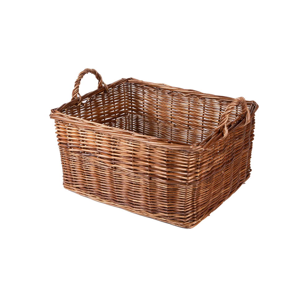 Double Steamed Rectangular Wicker Log Basket – Wickerfield