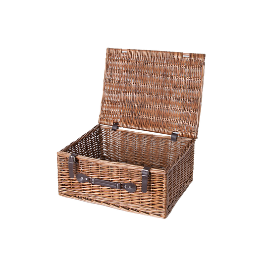 Double Steamed Wicker Storage Hamper Basket - 3 Sizes