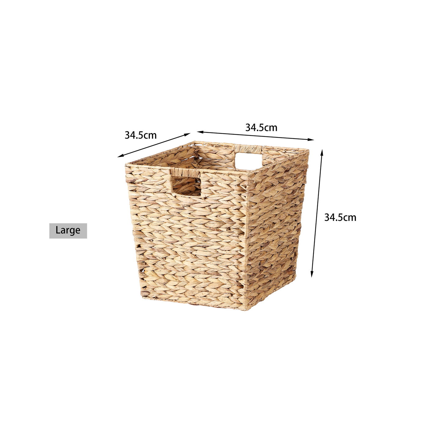 Tapered Water Hyacinth Storage Basket - 2 Sizes