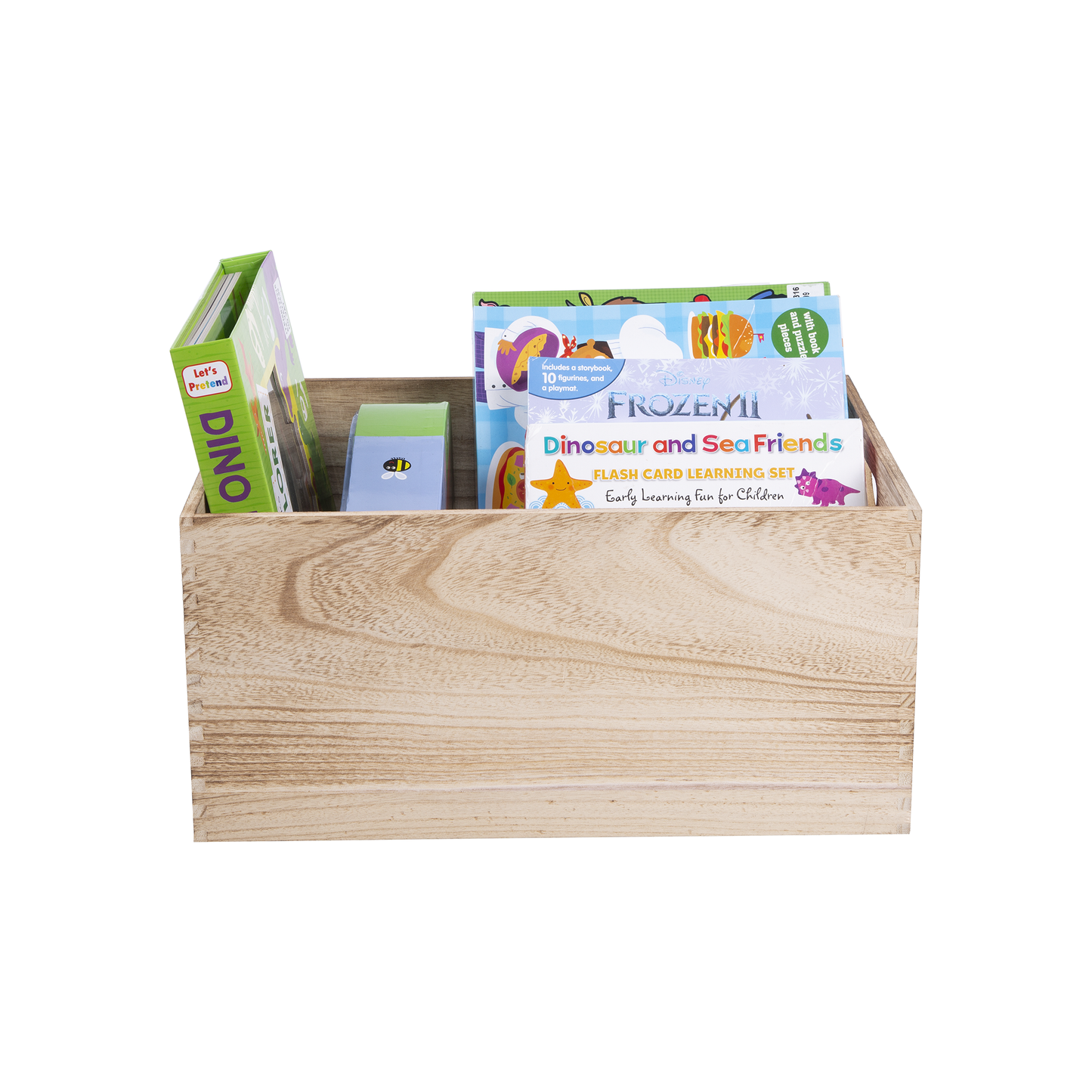 Large Unvarnished Storage Wooden Crate