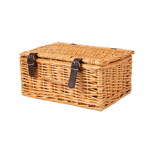 Light Steamed Wicker Storage Hamper Basket - 3 Sizes