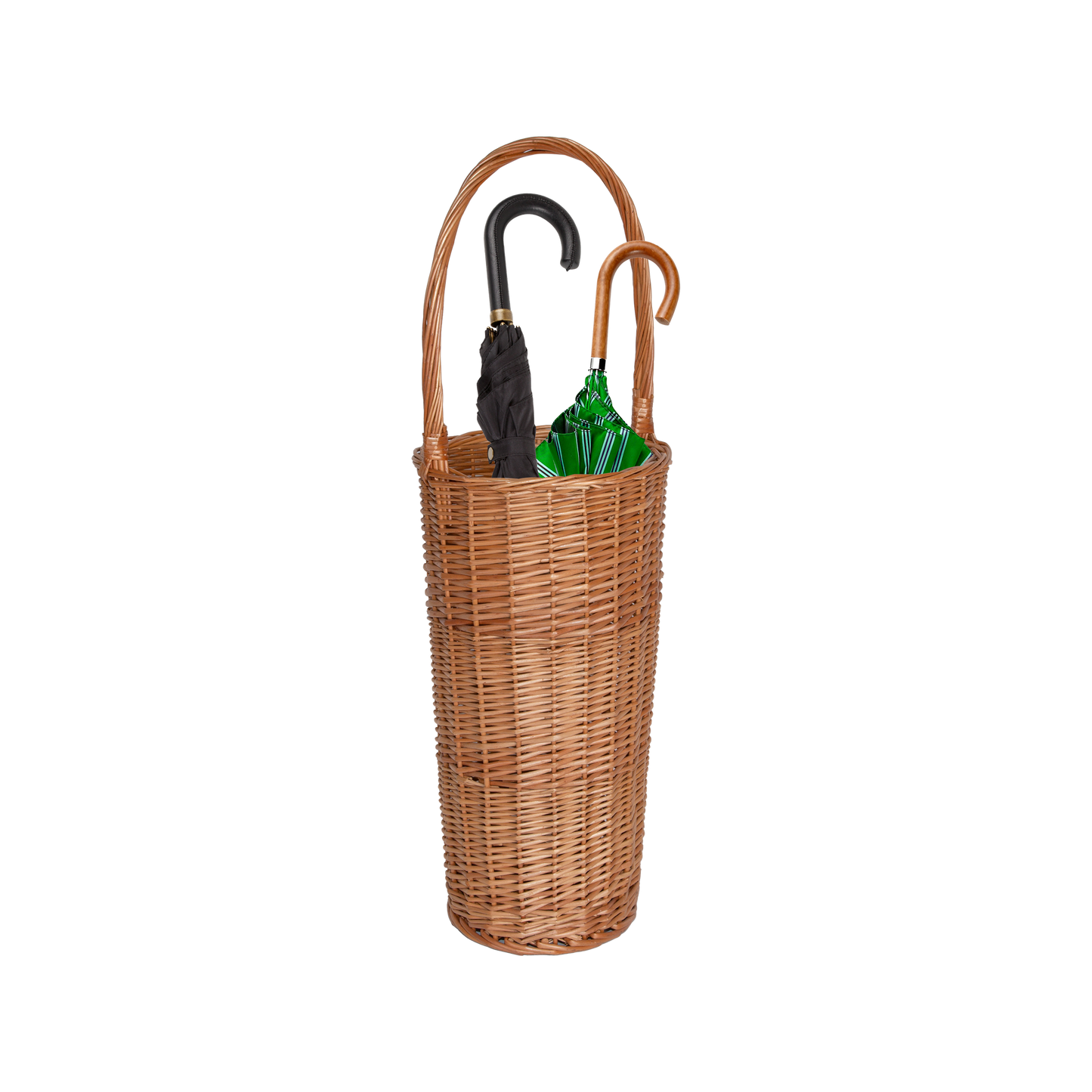 Wicker Umbrella Stand with Handle