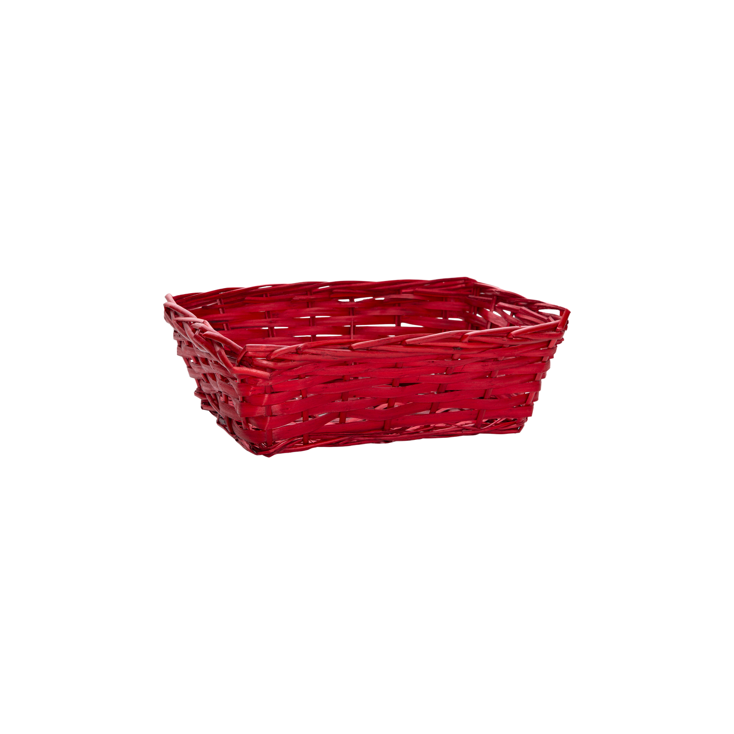 30.5cm Red Rectangular Split Willow Packing Tray