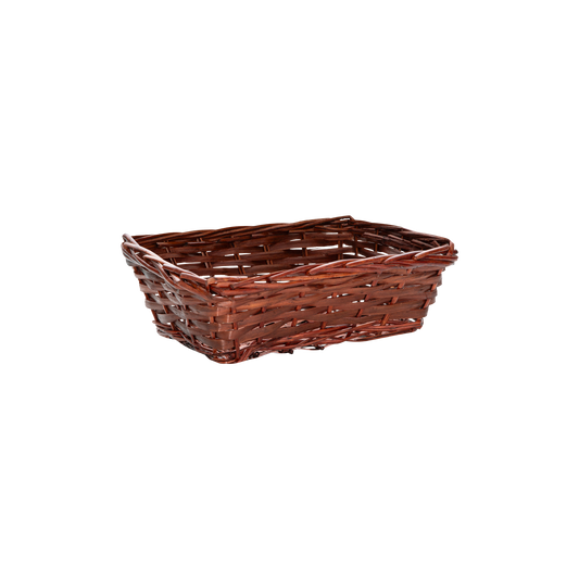 30.5cm Brown Rectangular Split Willow Packing Tray
