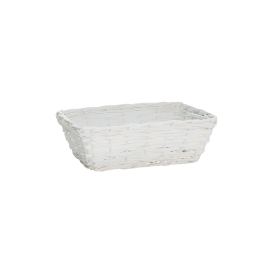 30.5cm White Rectangular Split Willow Packing Tray