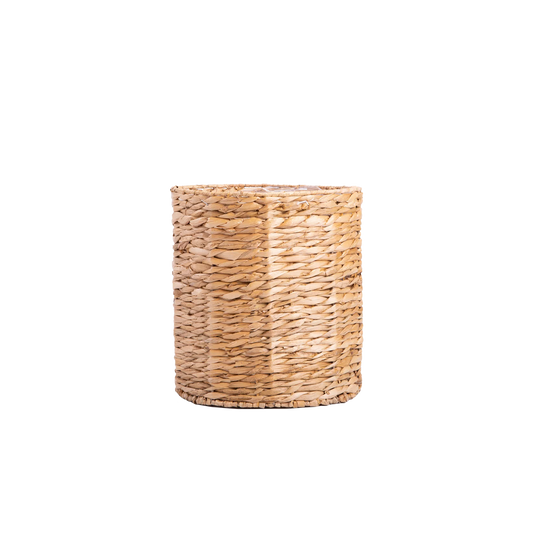 Polygonal Water Hyacinth Planter with Plastic Lining - 2 Sizes