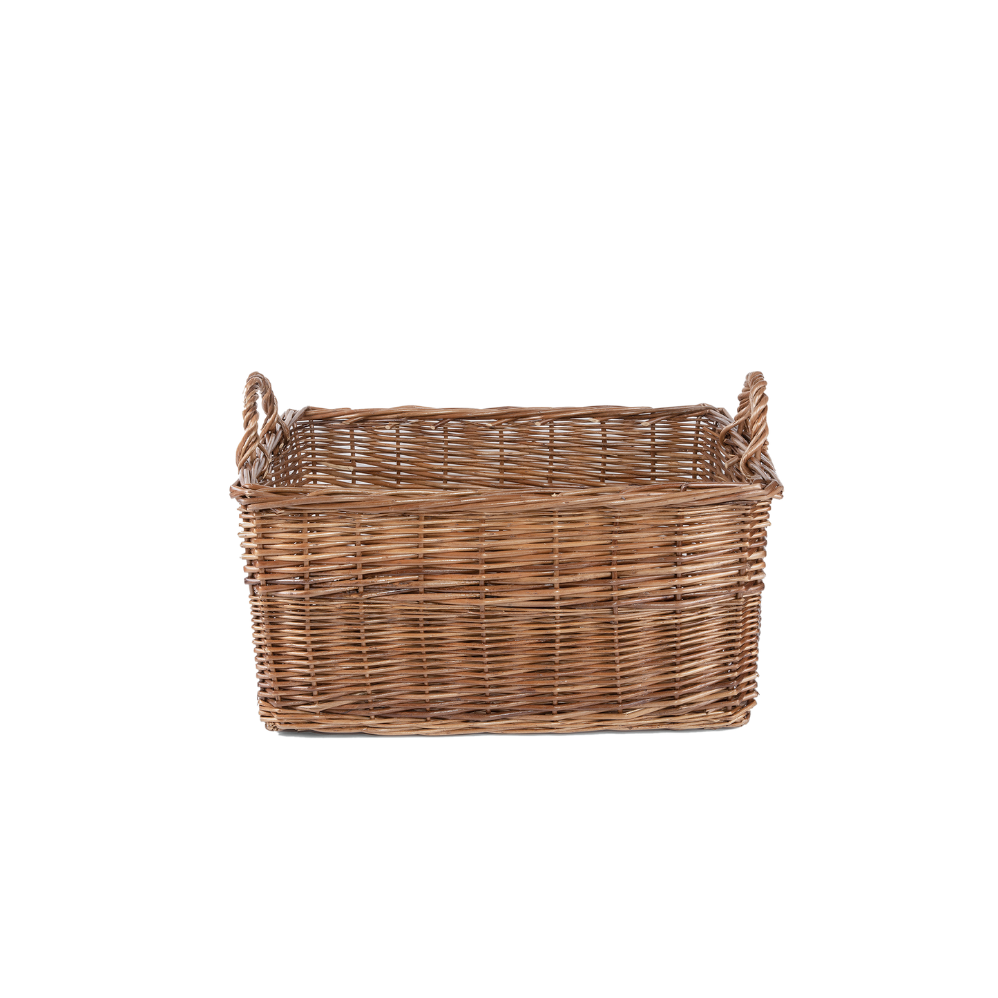 Double Steamed Rectangular Wicker Log Basket