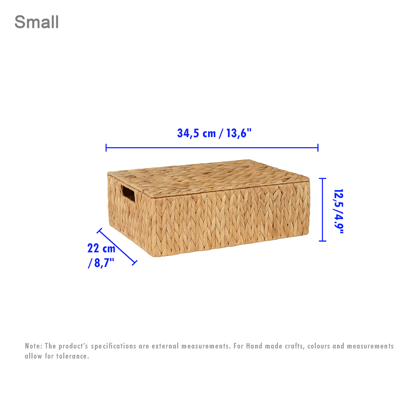Water Hyacinth Woven Storage Hamper - 2 Sizes