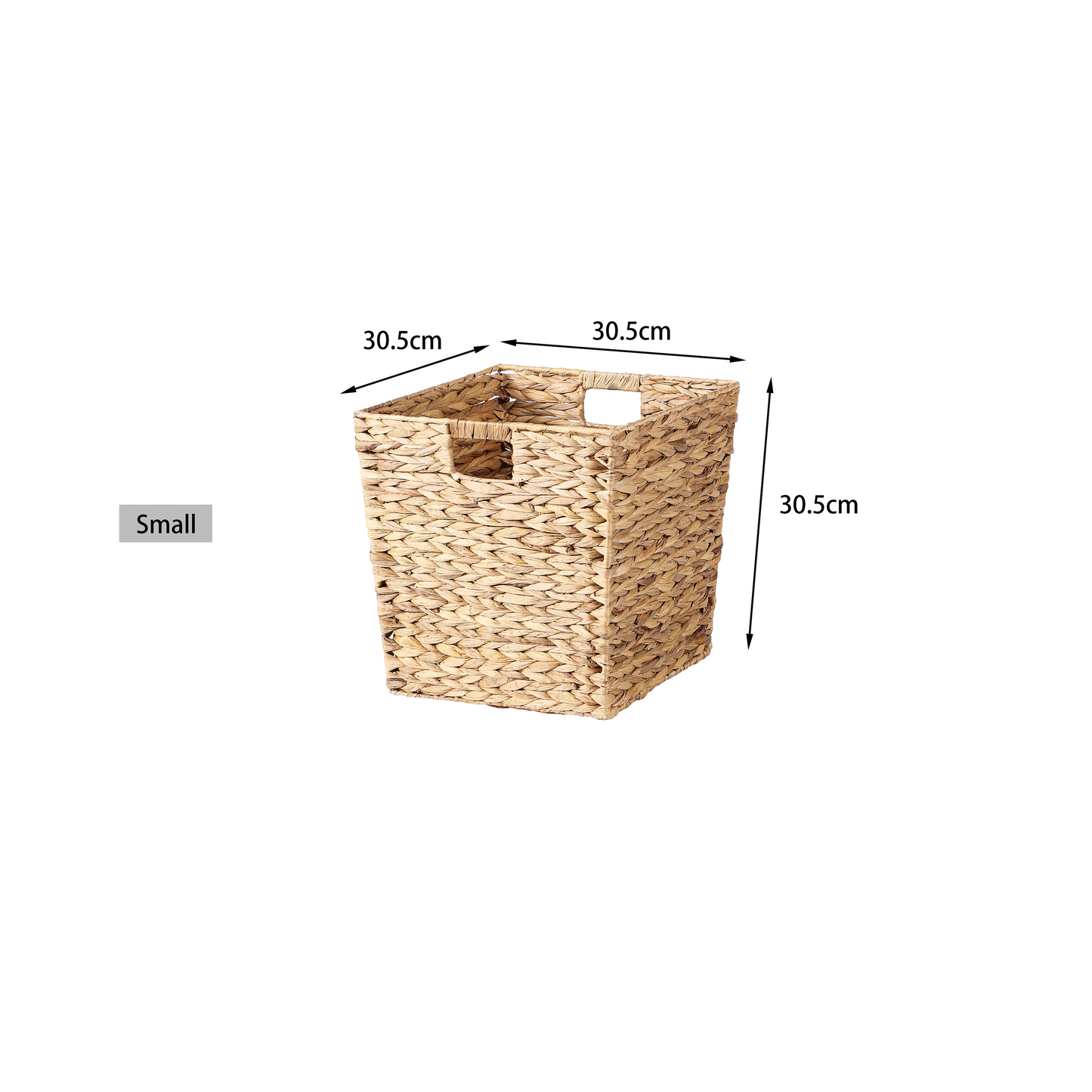 Tapered Water Hyacinth Storage Basket - 2 Sizes