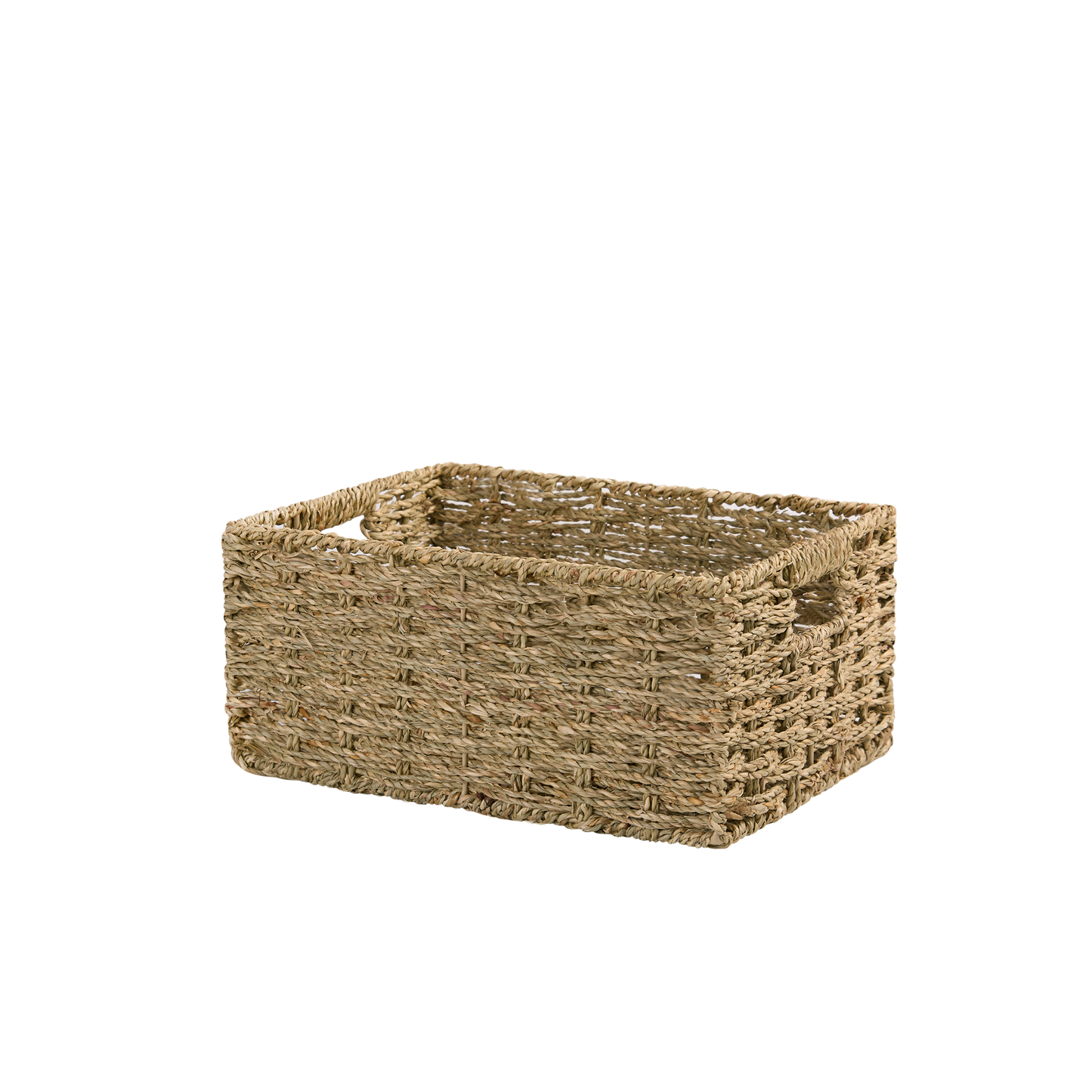 Seagrass Storage Basket with Handle - 2 Sizes