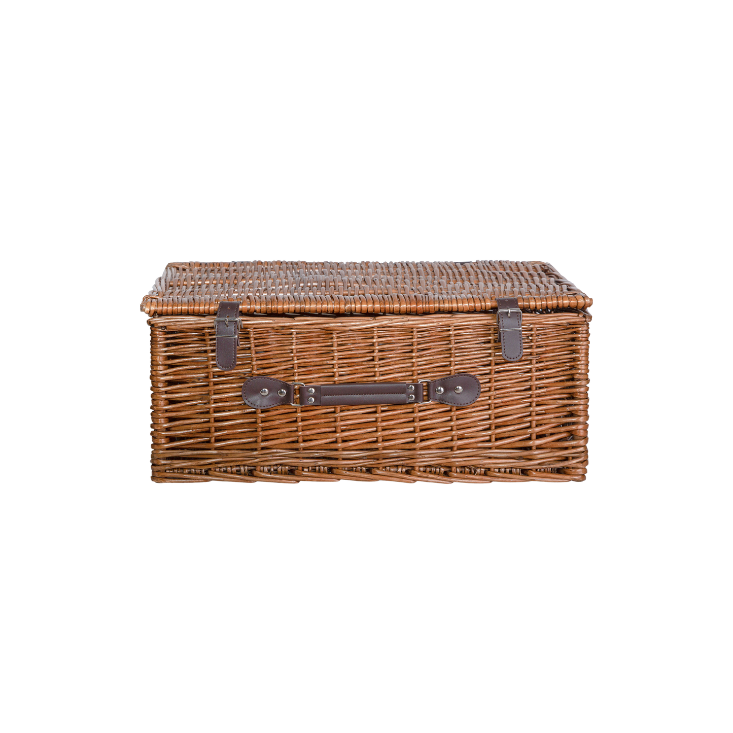 Double Steamed Wicker Storage Hamper Basket - 3 Sizes