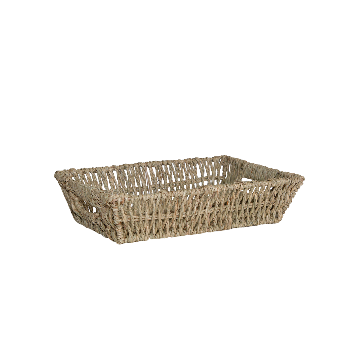 Seagrass Hamper Basket Tray with Handle