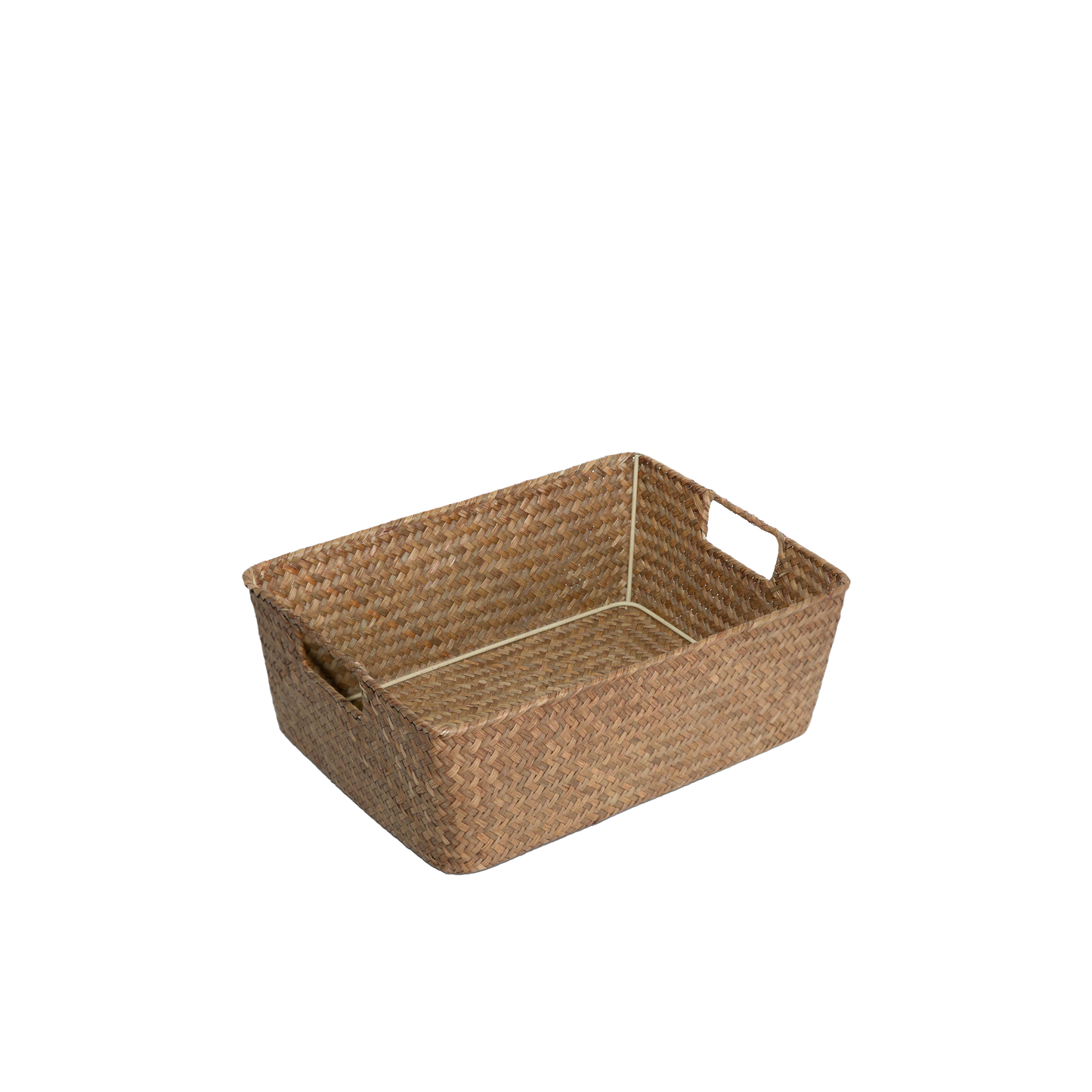 Seagrass Woven Storage Basket with Handle