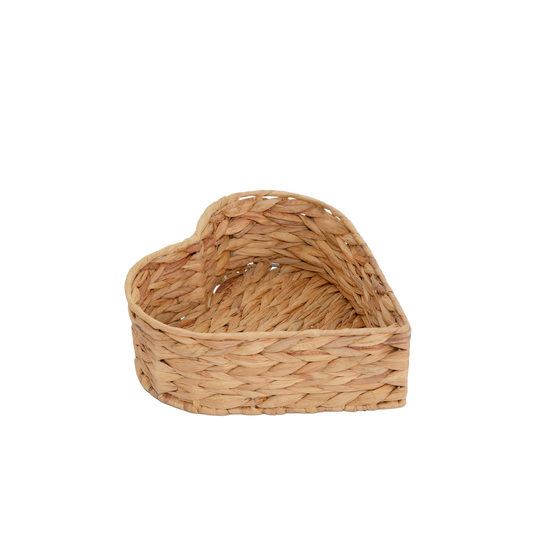 Water Hyacinth Heart-Shaped Basket Set 2