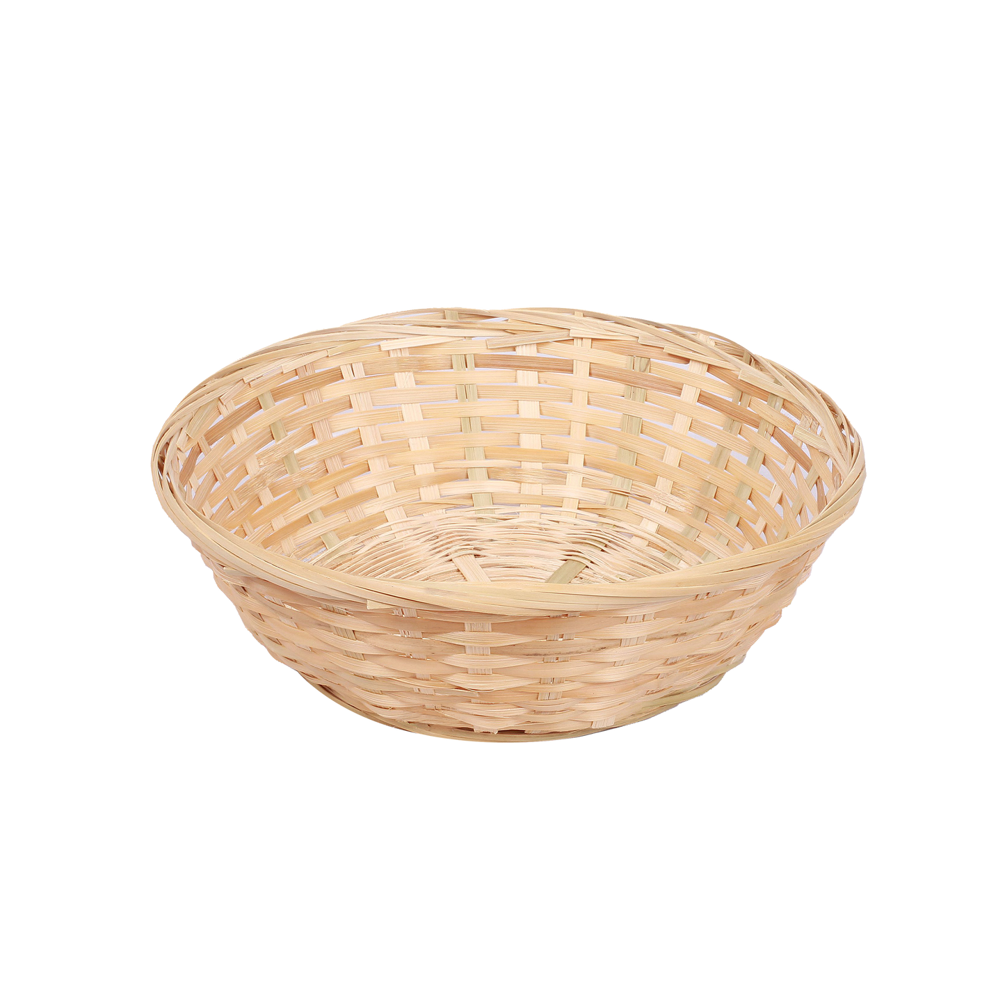 9" Round Bamboo Packing Basket Tray