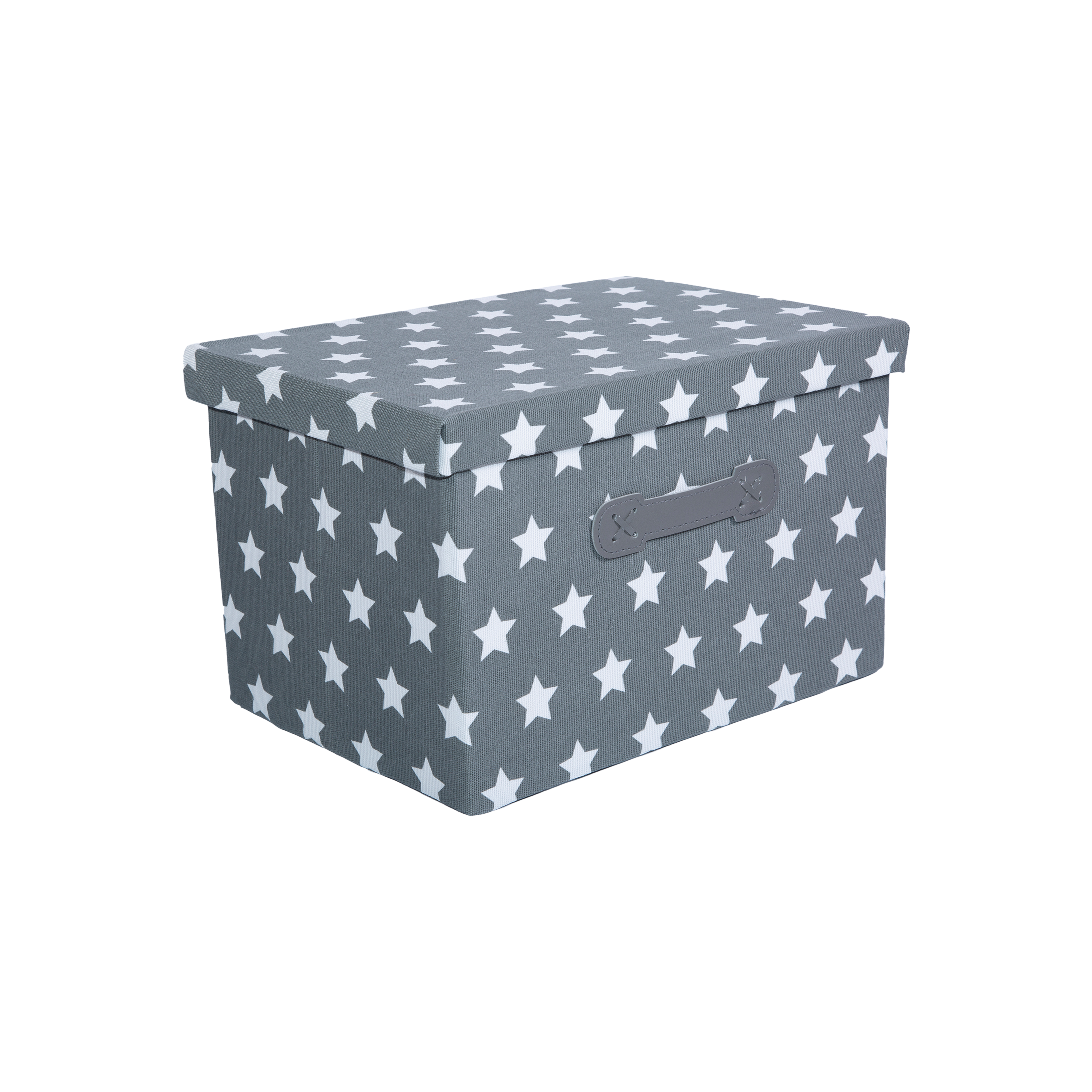 Star Pattern Foldable Lidded Fabric Storage Box