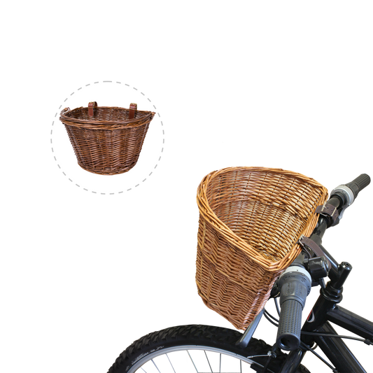 Steamed Wicker Bike Basket - Double Steamed / Light Steamed