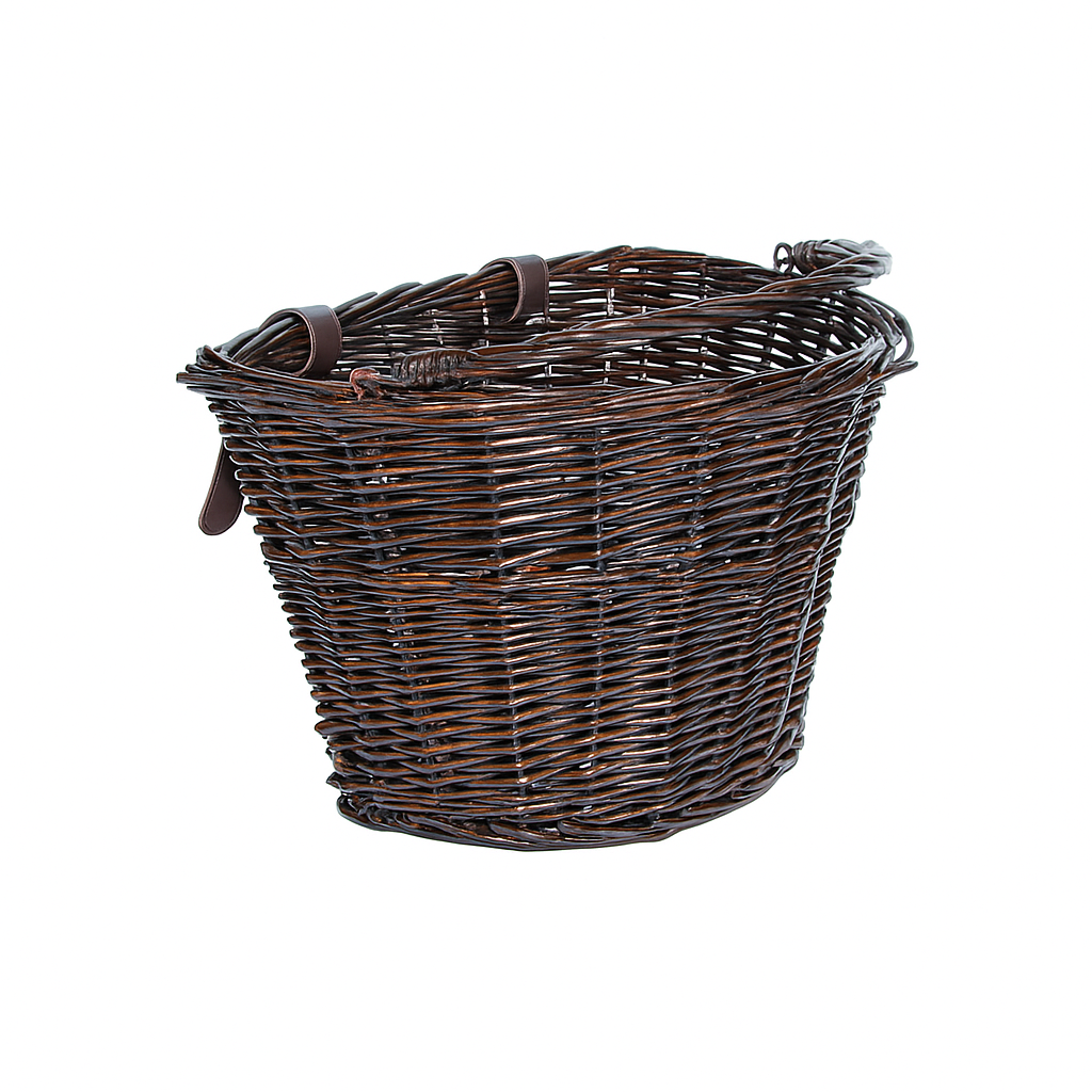 Steamed Wicker Bike Basket - Double Steamed / Light Steamed