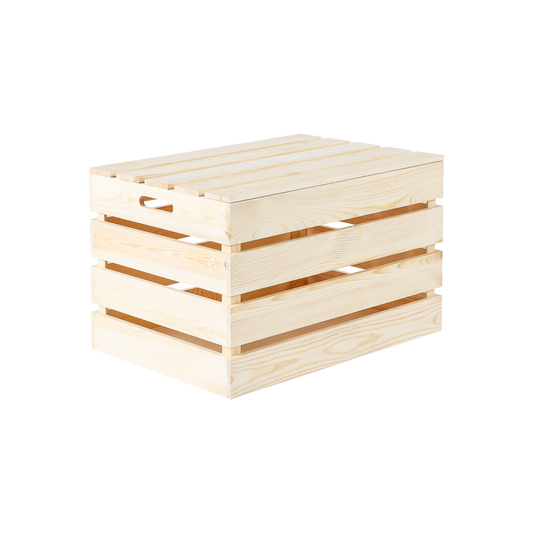 Unvarnished Wooden Storage Box - 2 Sizes