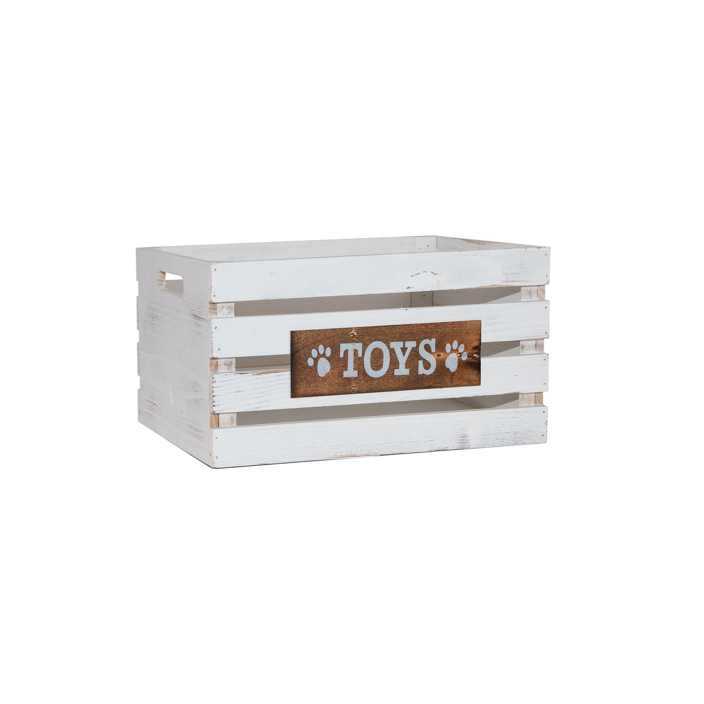 Vintage Dog Toy Storage Box Wooden Crate - 3 Sizes