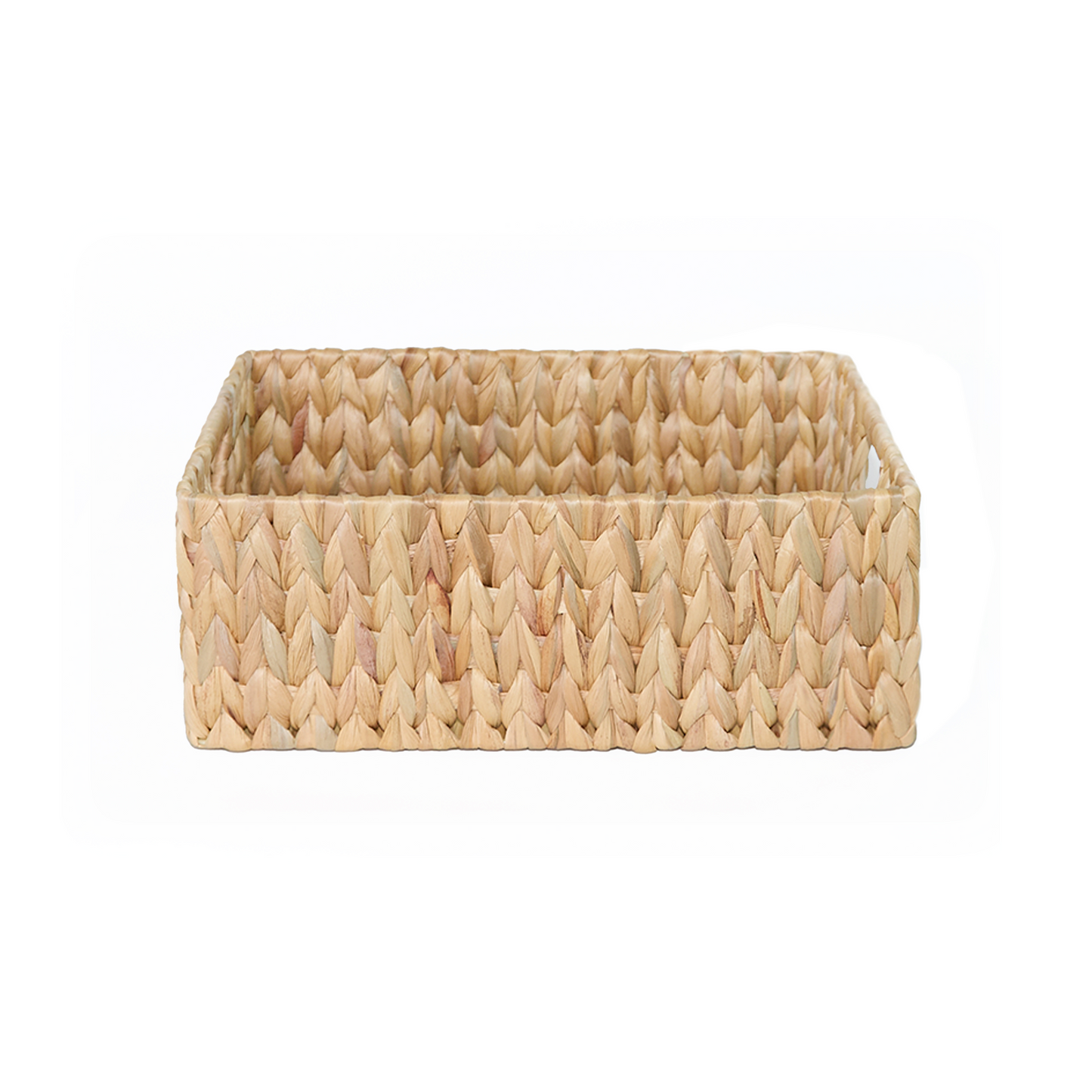 Water Hyacinth Rectangular Storage Basket - Short Version - 3 Sizes