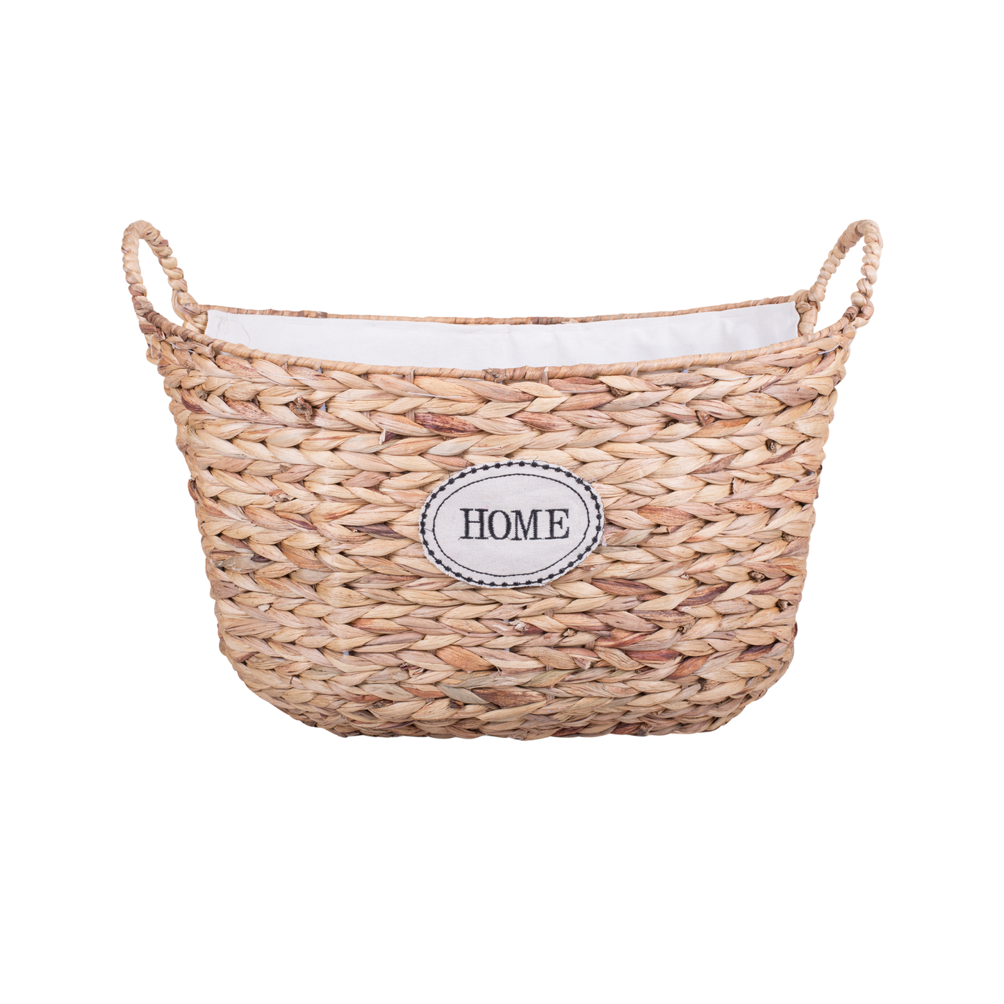 Water Hyacinth Storage Wash Basket with Lining