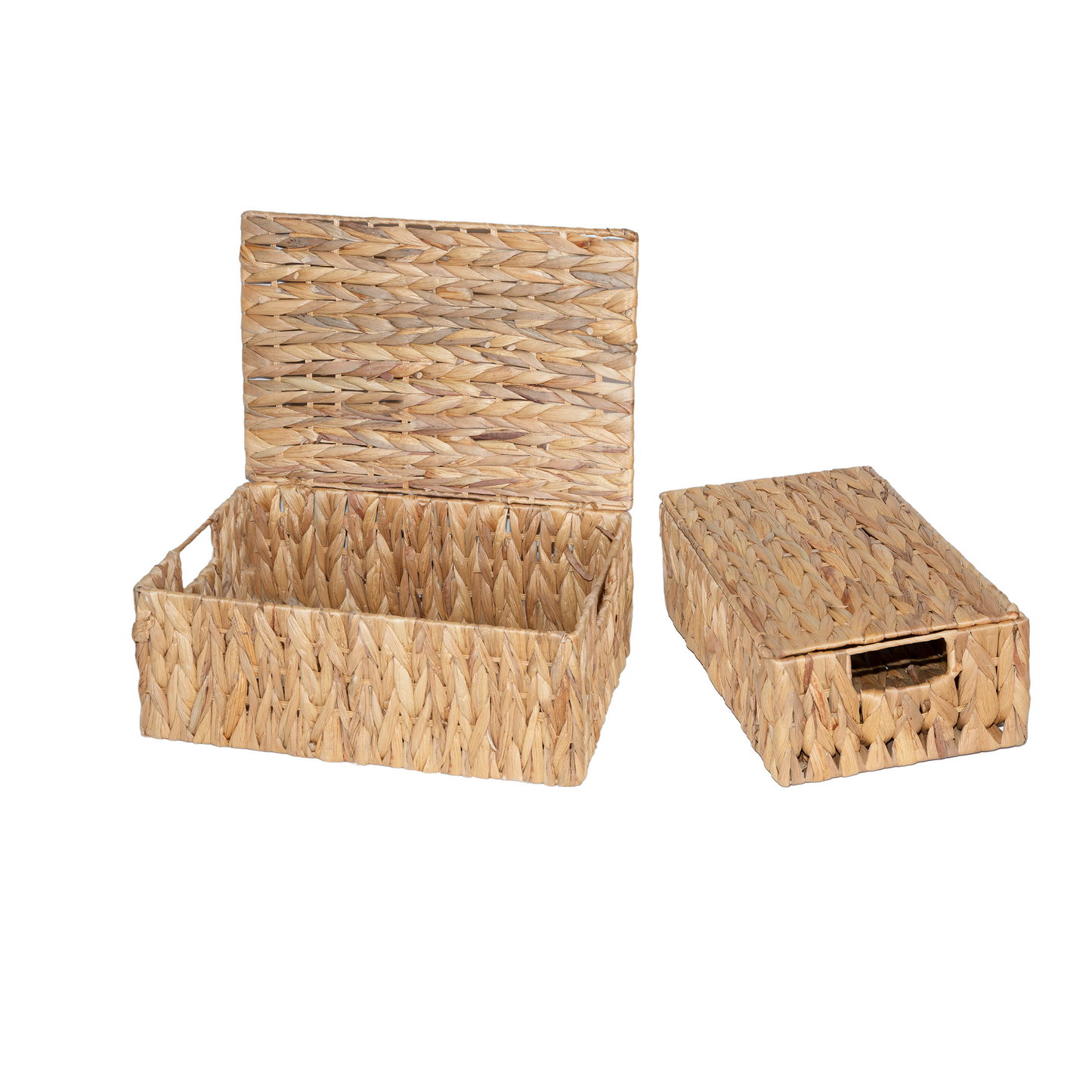 Water Hyacinth Woven Storage Hamper - 2 Sizes