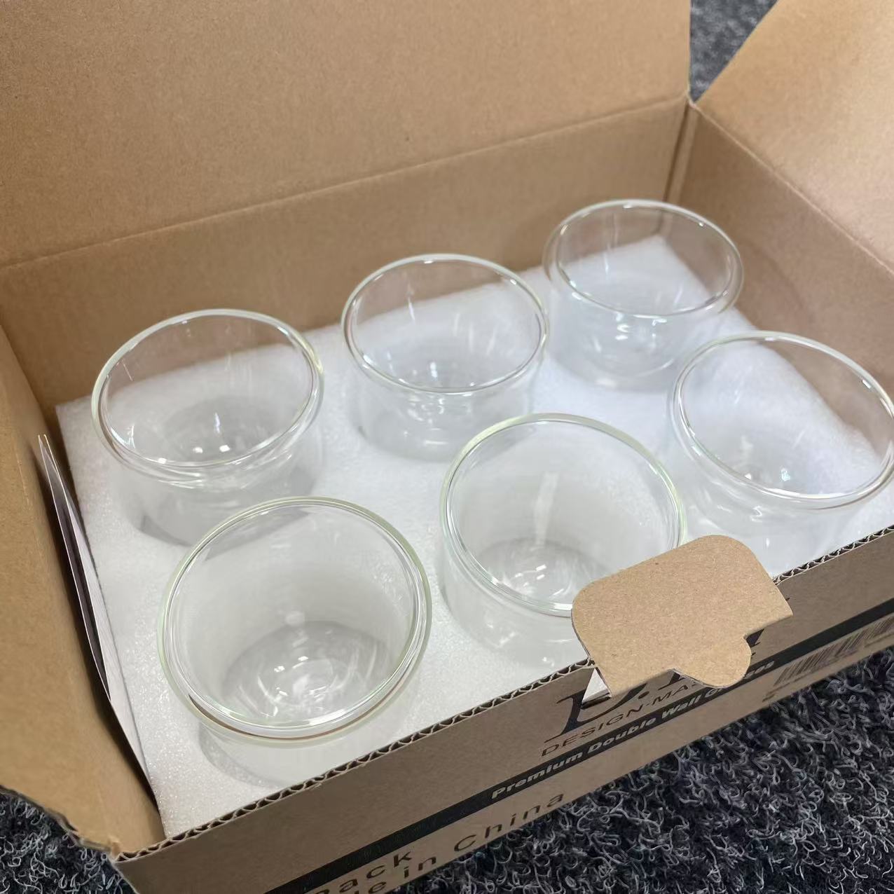 Double Wall Glass Espresso Cup Set of 6