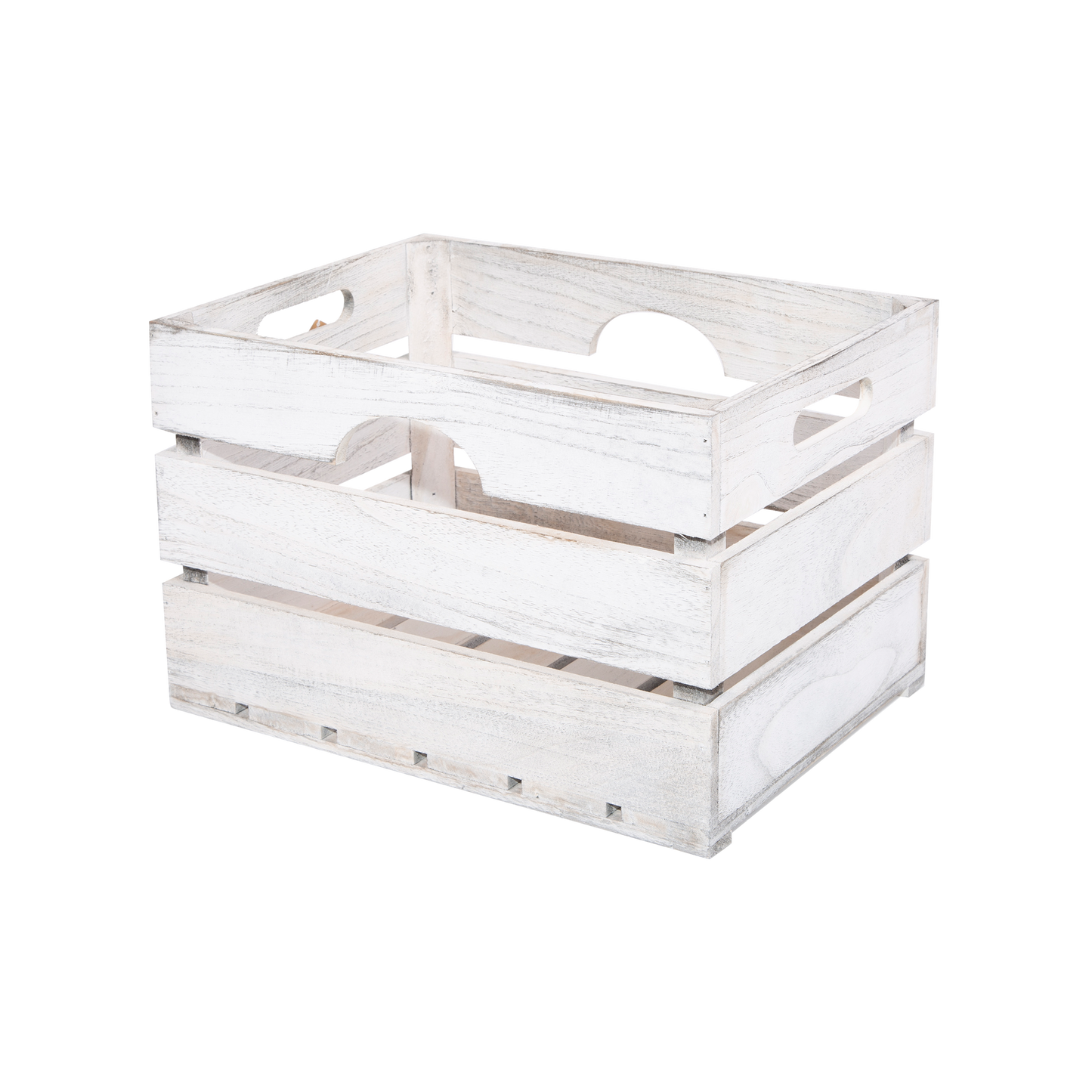 White Wash Wooden Crate