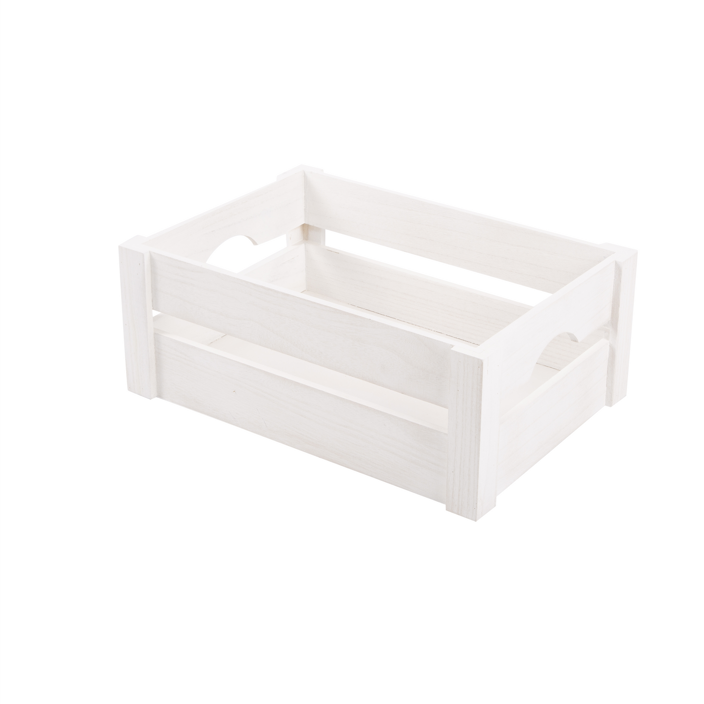 White Wooden Crate with Handle - 3 Sizes