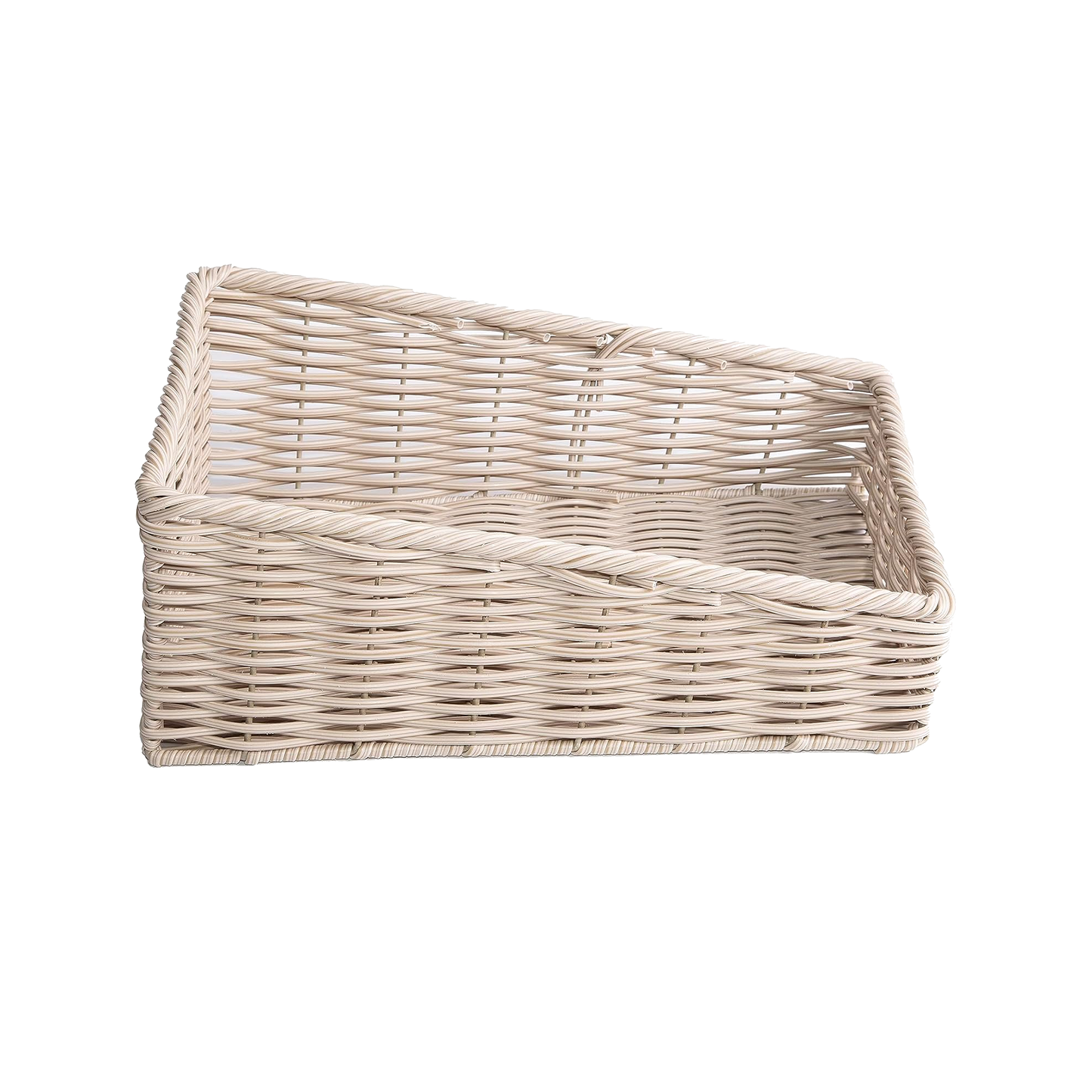 Beige Wicker-Style Display Basket - 2 Sizes