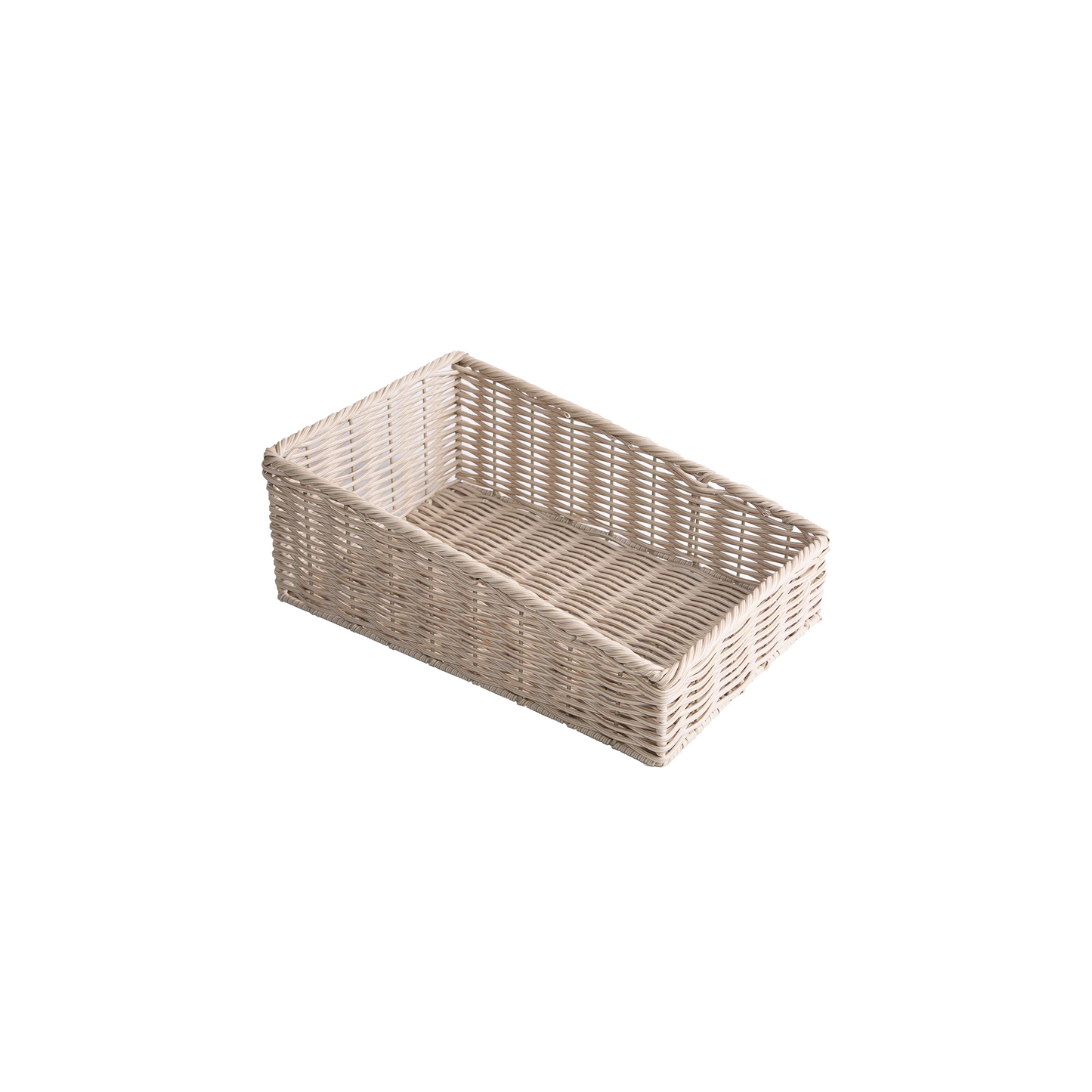 Beige Wicker-Style Display Basket - 2 Sizes