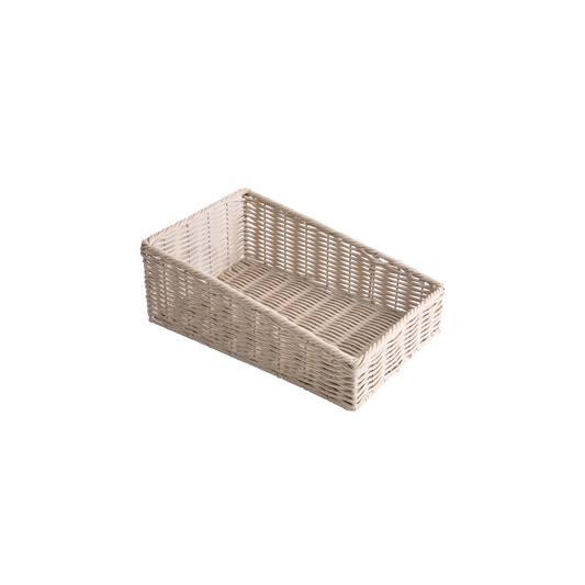 Beige Wicker-Style Display Basket - 2 Sizes