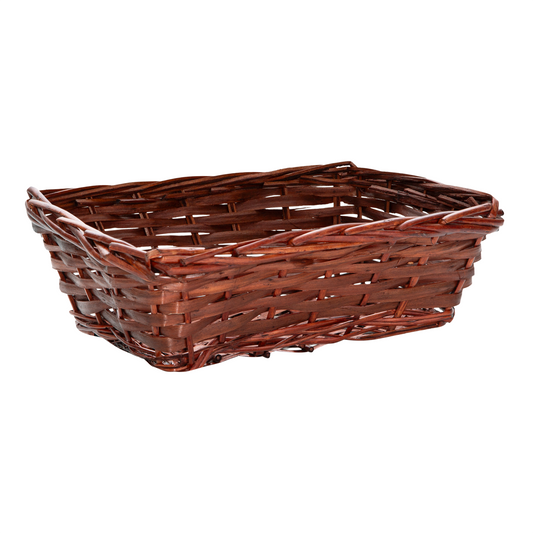30.5cm Brown Rectangular Split Willow Packing Tray